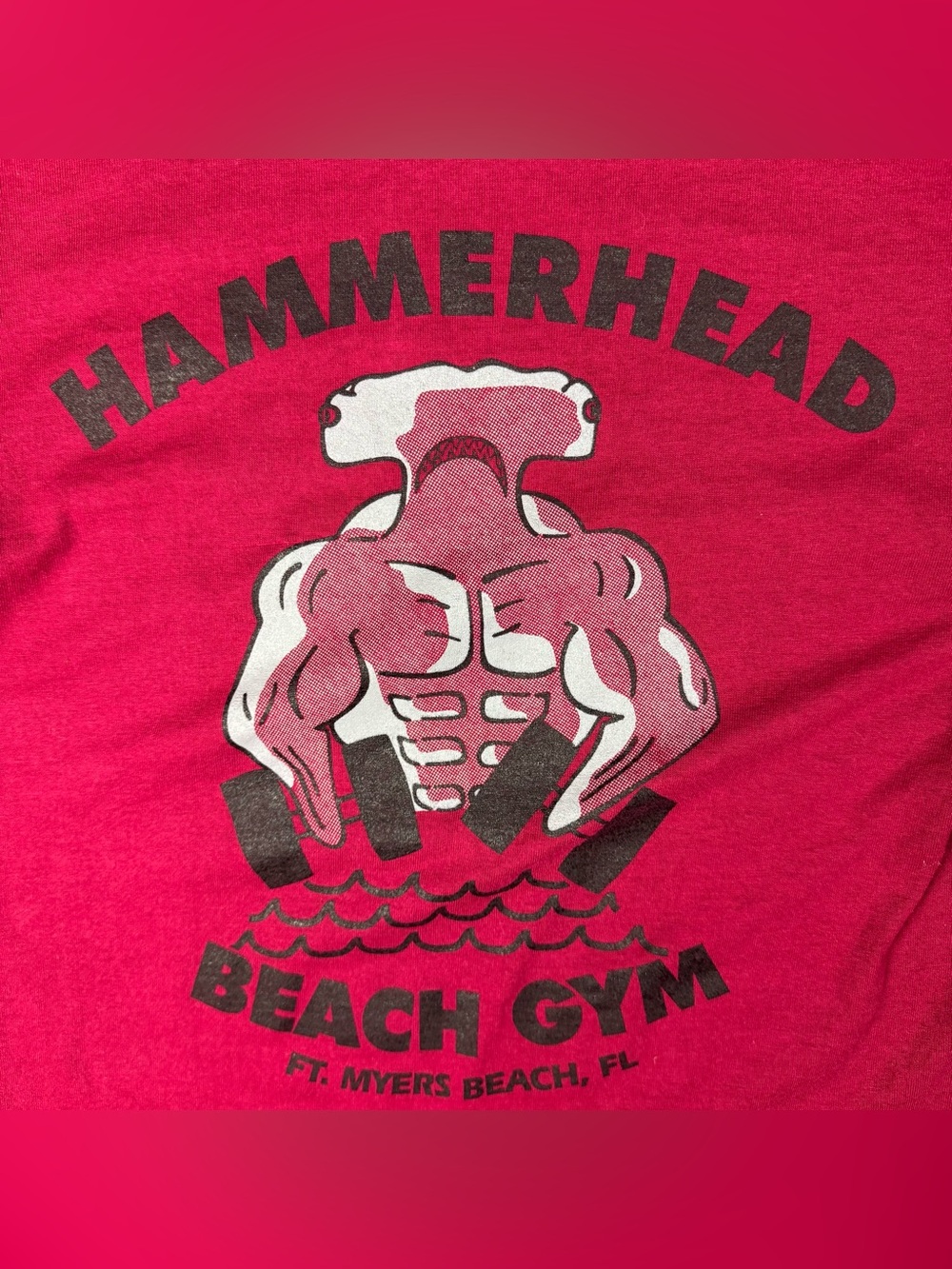 Vintage Shark T-Shirt Size Small Hammerhead Beach Florida Ft Myers 1990s Grunge
